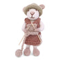 Rabbit-White in suspenders with flower