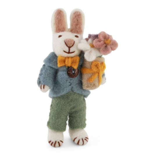 Handtovad Kanin Vit - Kille med vas