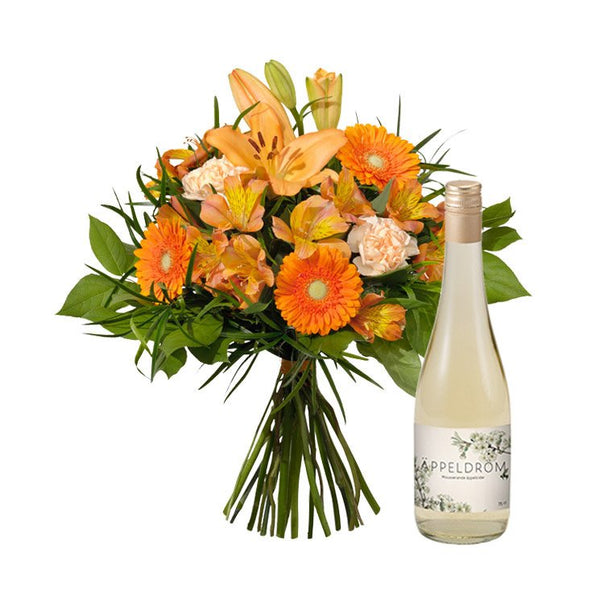 MERA BLOMSTERGLÄDJE MED ÄPPELCIDER
